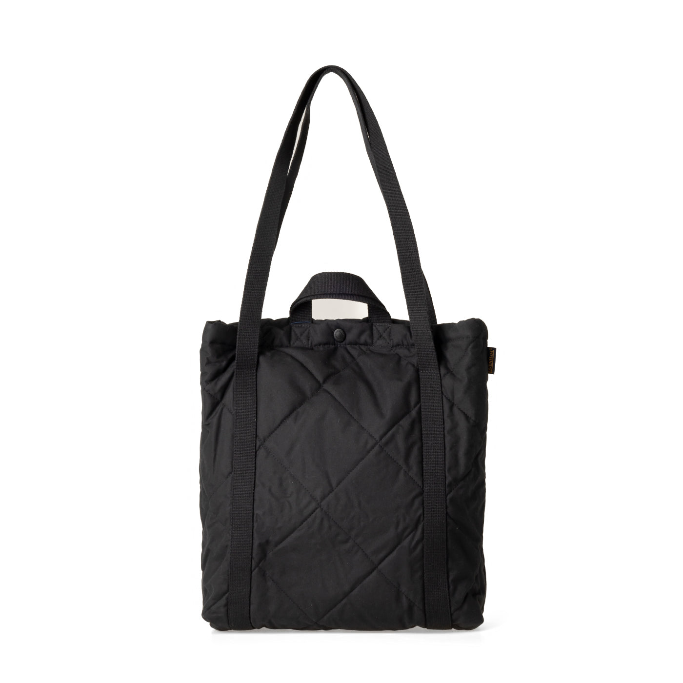 Quilted Black Tote Bag
