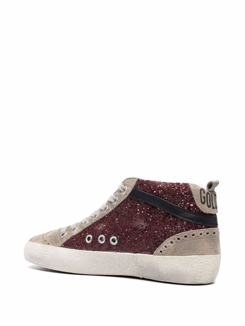 Mid-Top Sneakers with Silk