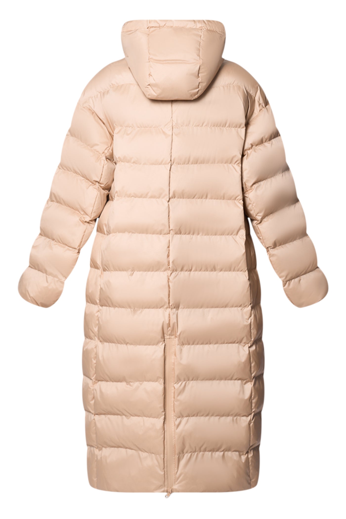 Quilted Lightweight Puffer Coat With High Collar