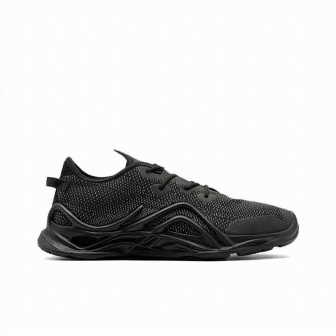 Textured Fabric and Leather Sneakers