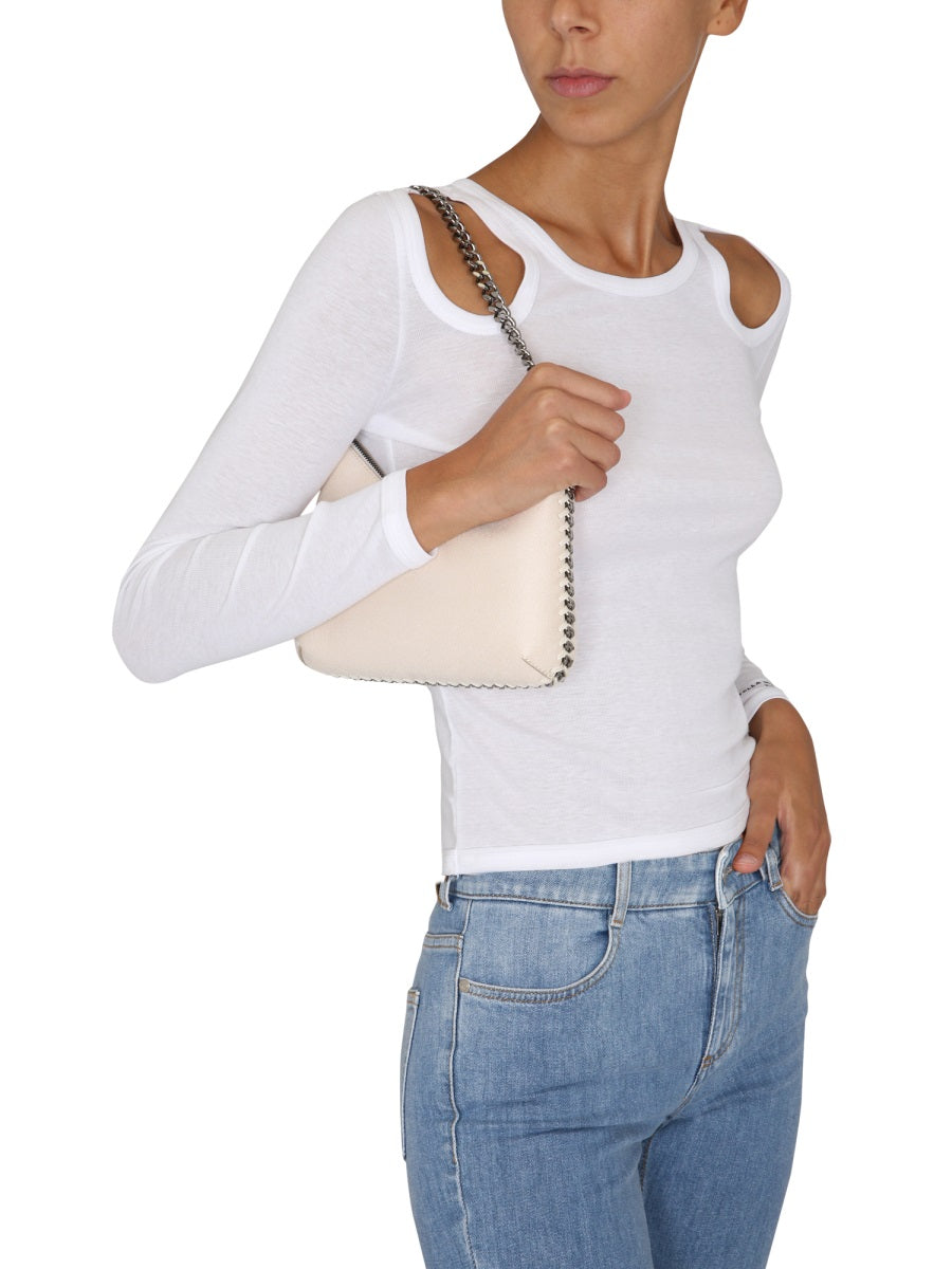 Fitted Long-Sleeve Top with Shoulder Cut-Outs