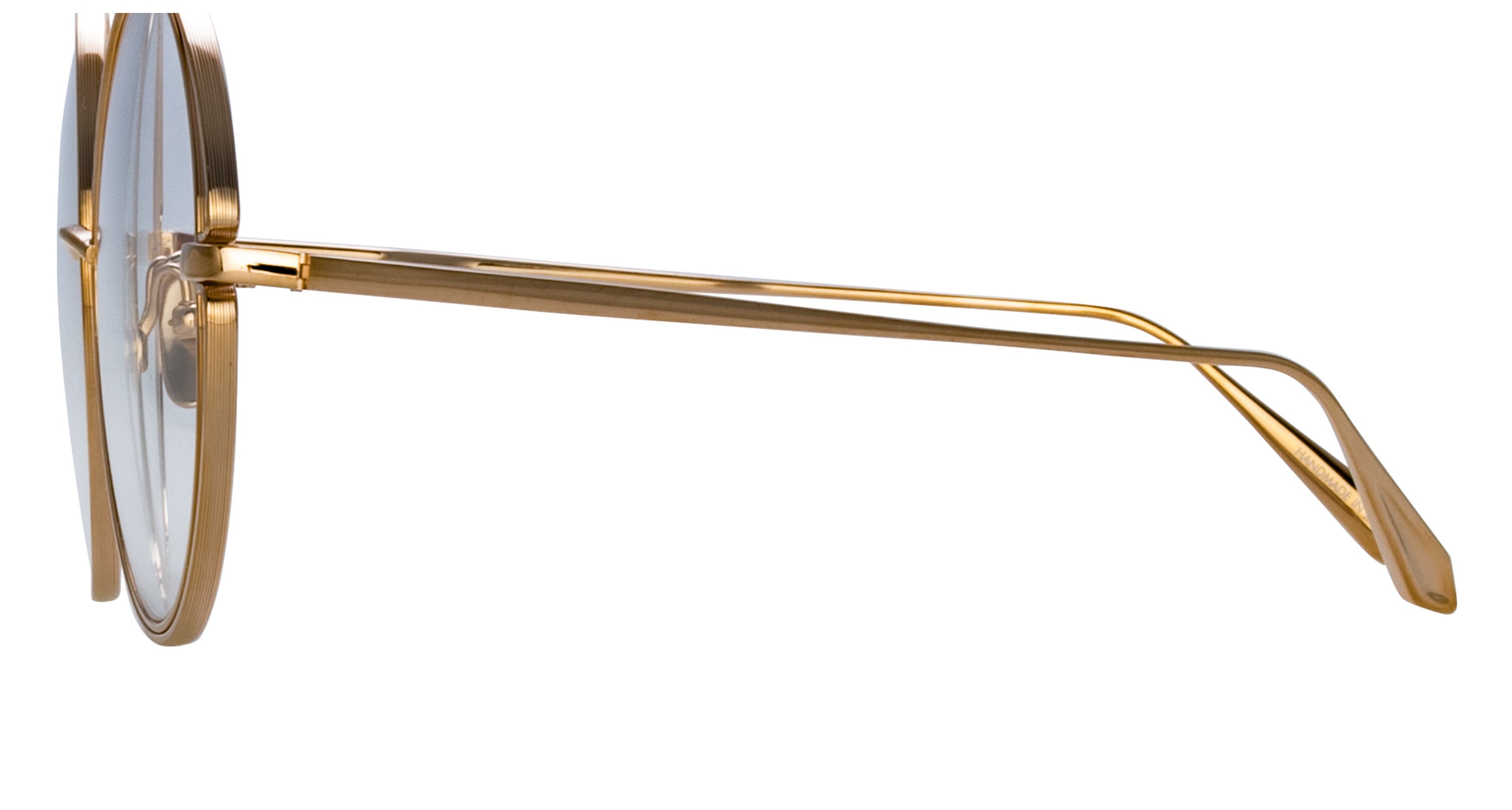 Lfl Oversized Round Frame Eyeglasses with Double-Layered Metal Wire