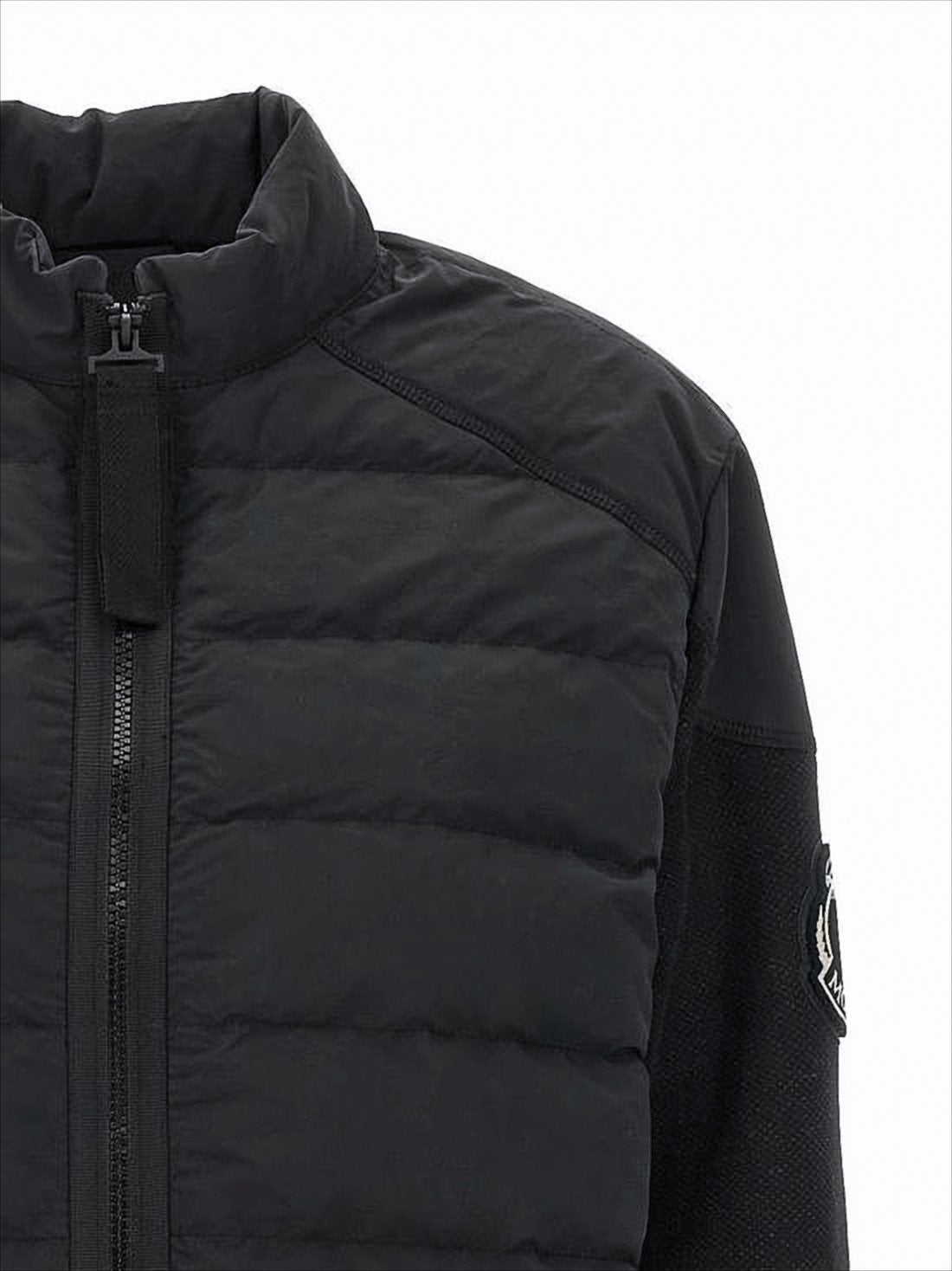 Quilted Padded Down Jacket with Design