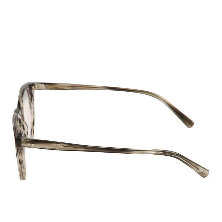 Chyli/N Translucent Smoky Grey Rounded Eyeglasses