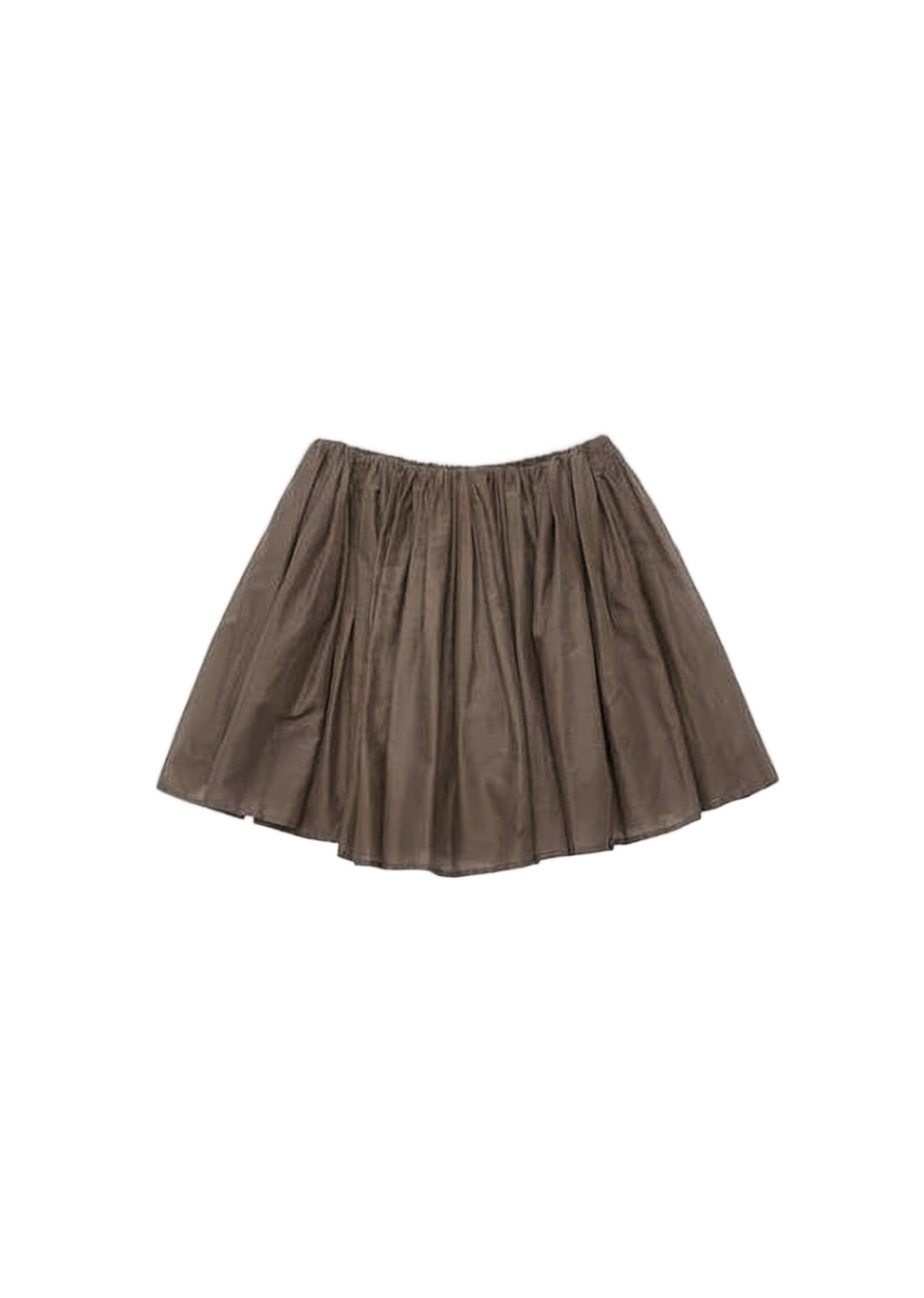Gathered Waistband Mini Skirt with Flared Silhouette