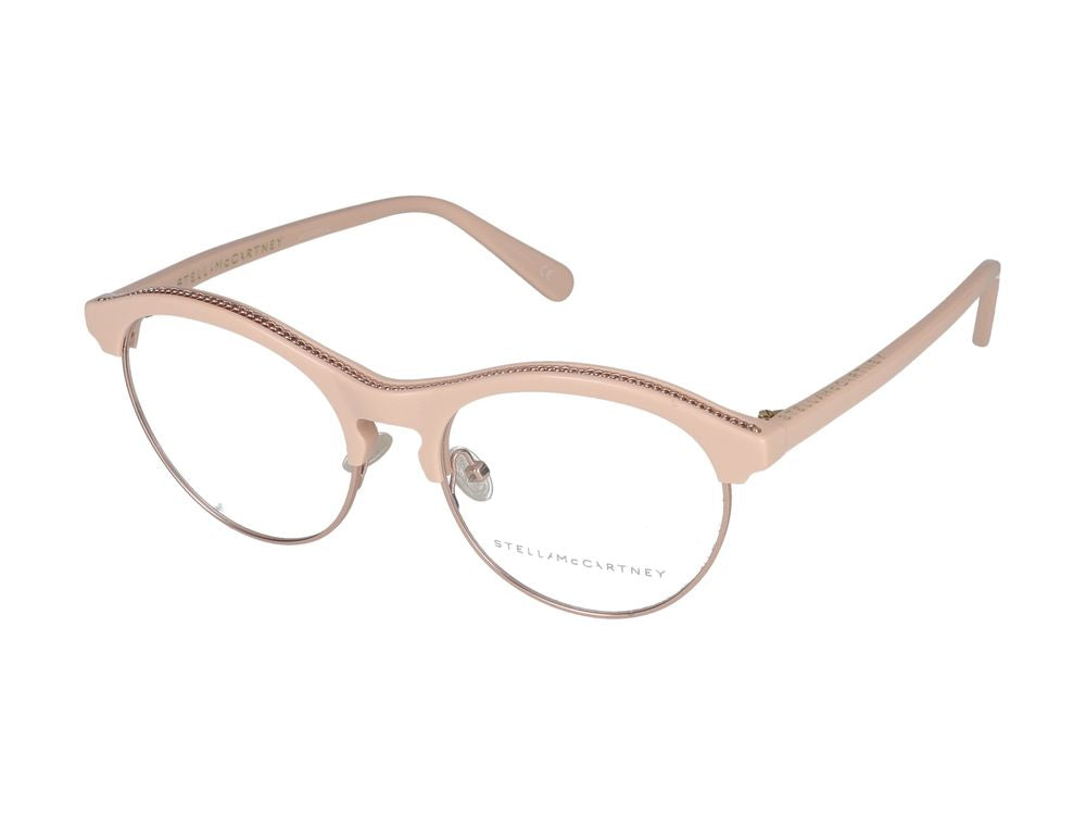 Eyeglasses Stella Mccartney SC0220O 003 gold pink transparent 51/17/140