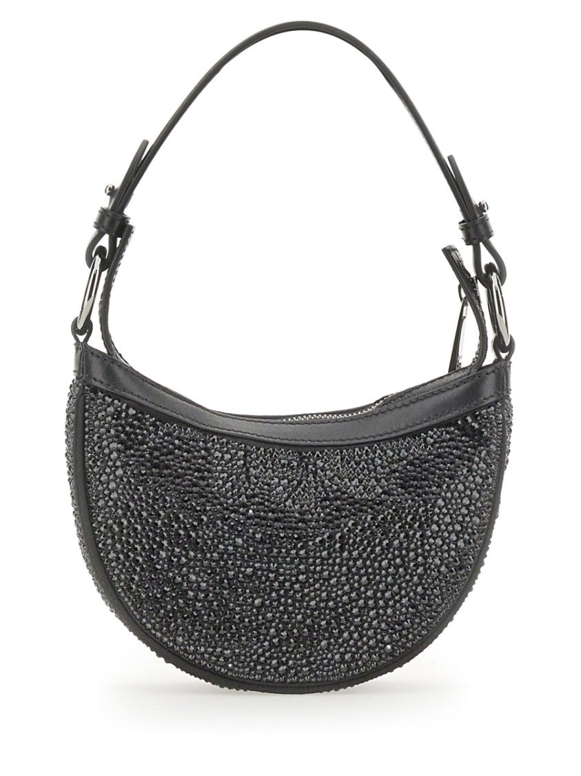 Mini Hobo Bag With Crystals