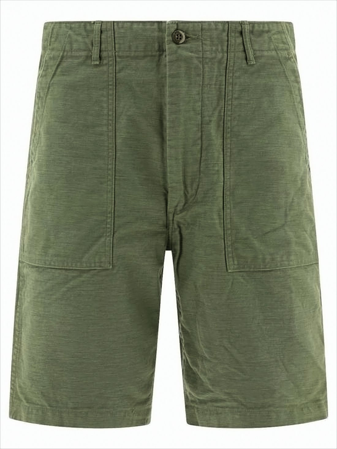 Structured Green Cotton Orslow Shorts