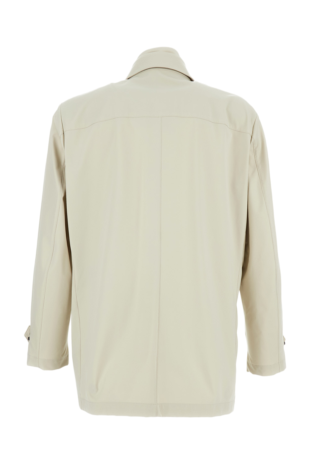 Structured Beige Jacket with Minimalist Design