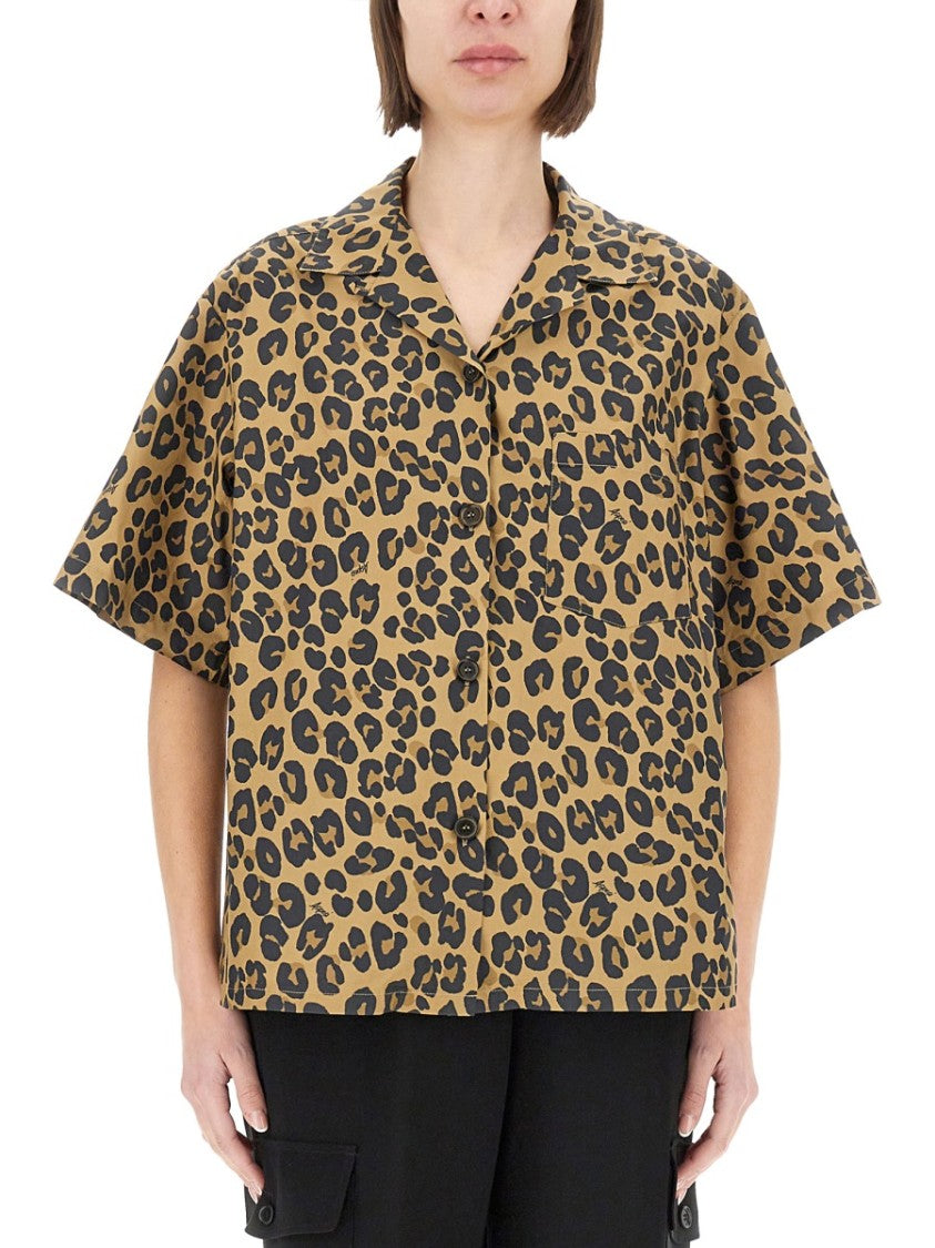 Animal Print Short Sleeve Top