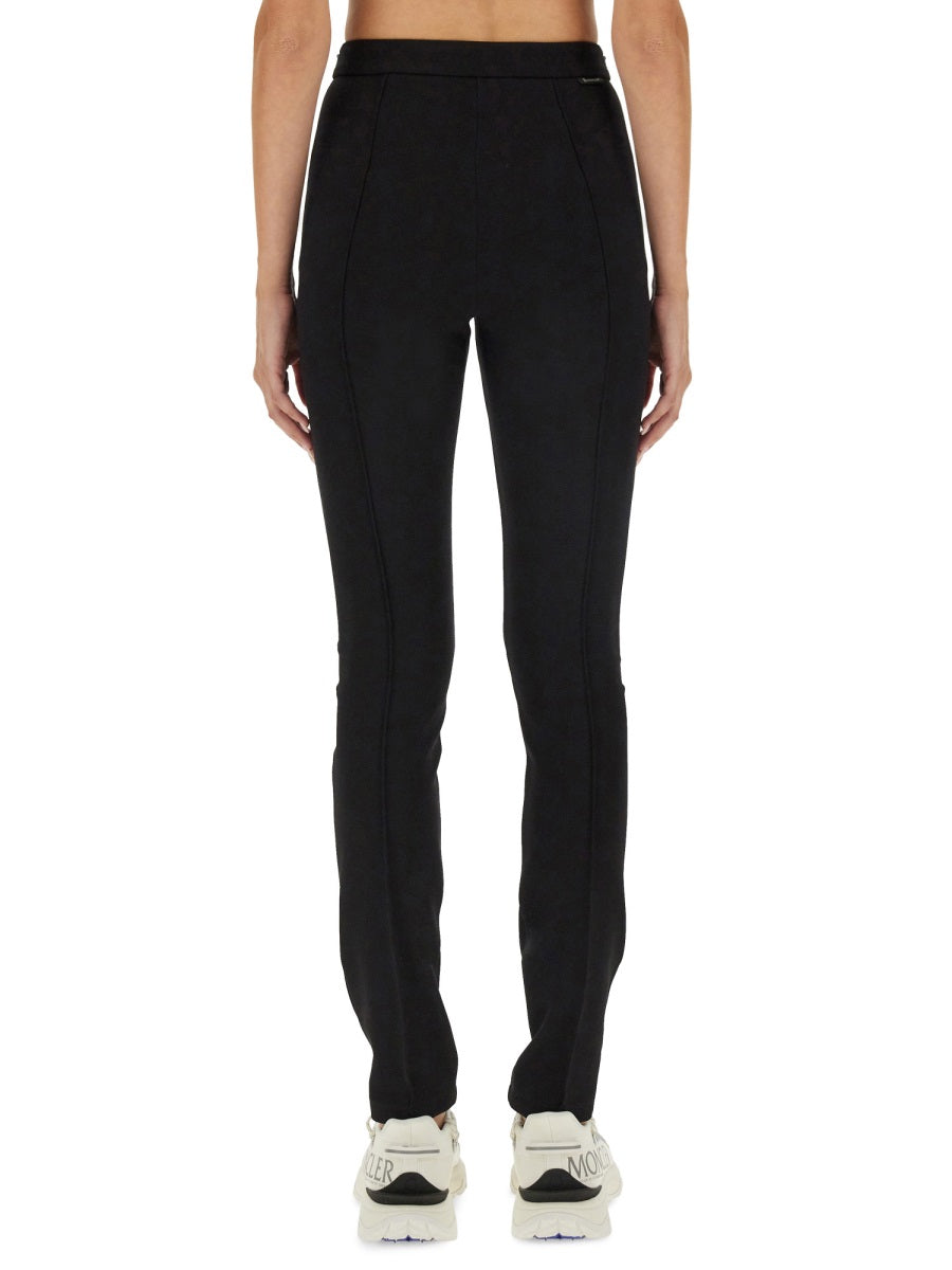 Slim Fit Pants with Subtle Logo Detail
