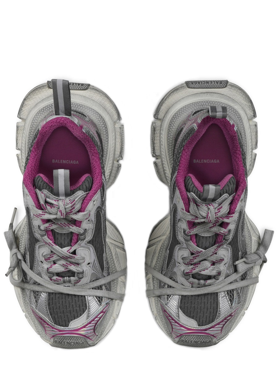 Layered Chunky Sneakers With Vibrant Accents