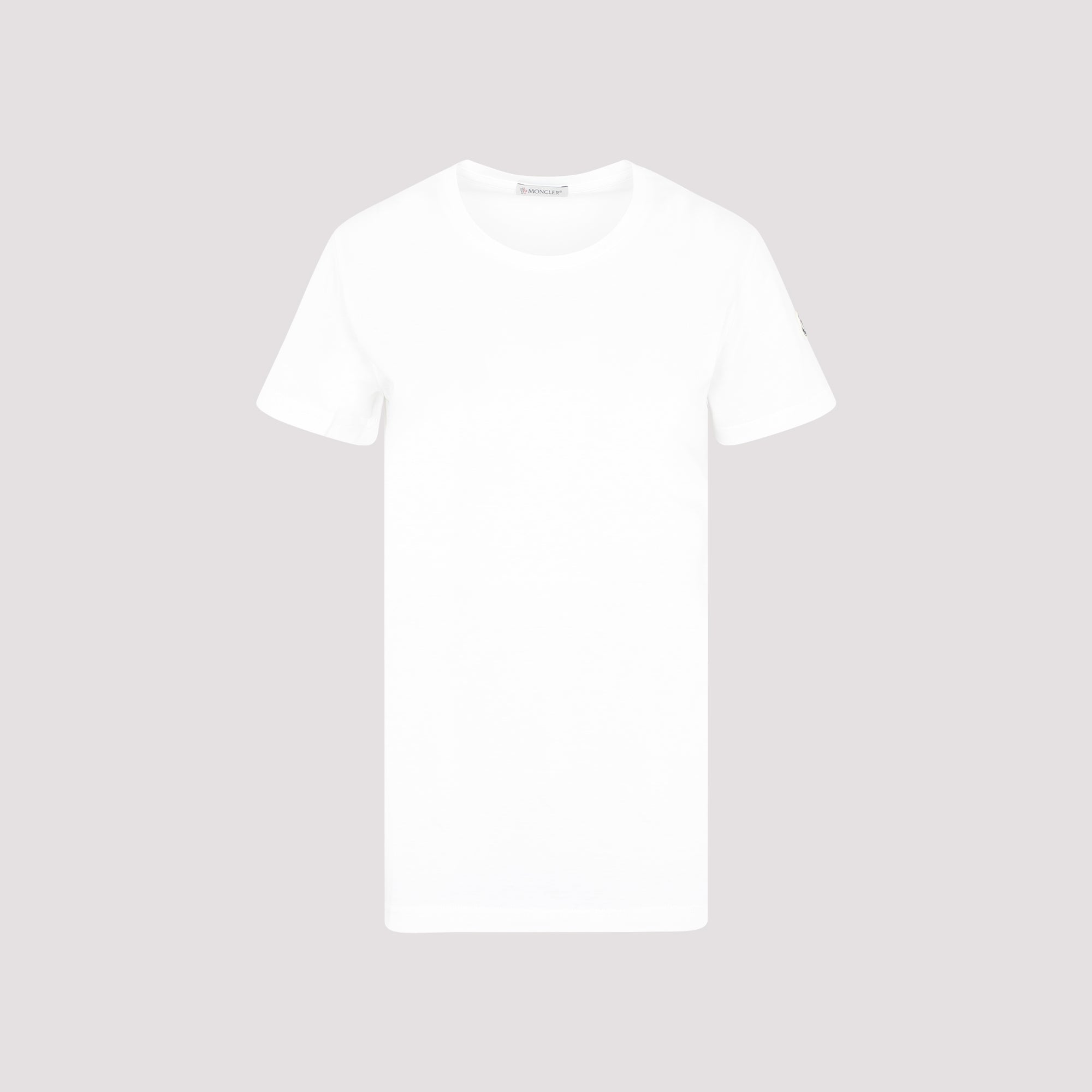Classic Crew Neck White Cotton T-Shirt