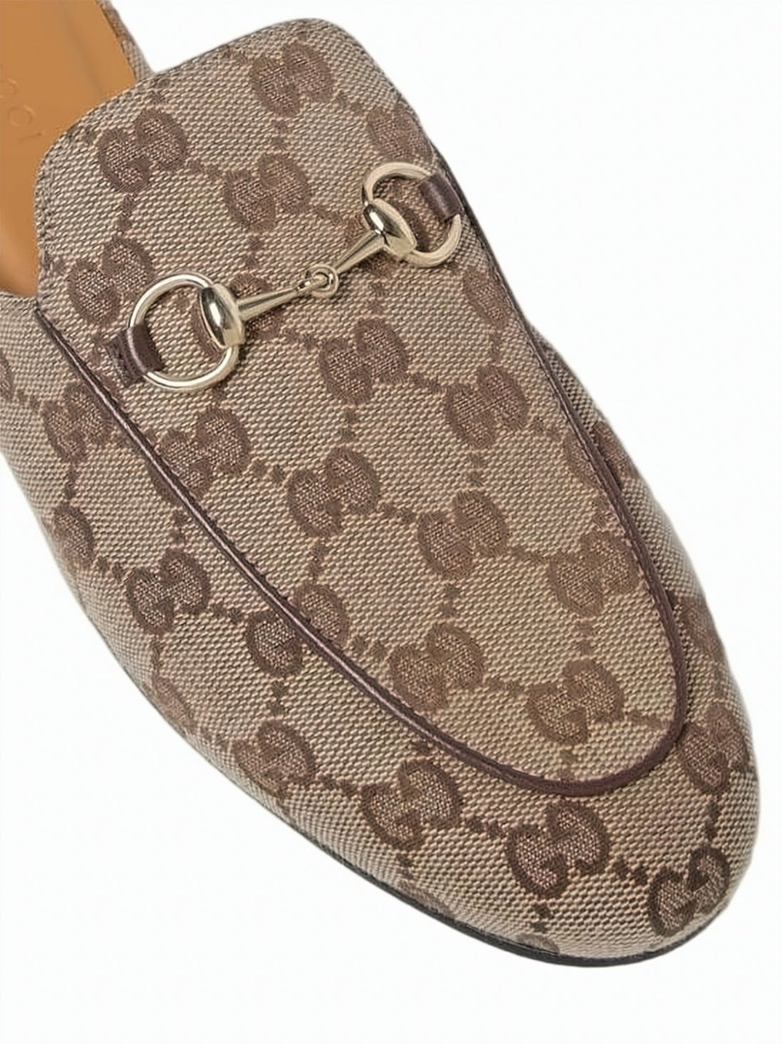 Canvas Upper Slip-On Loafers With Metallic Horsebit Detail