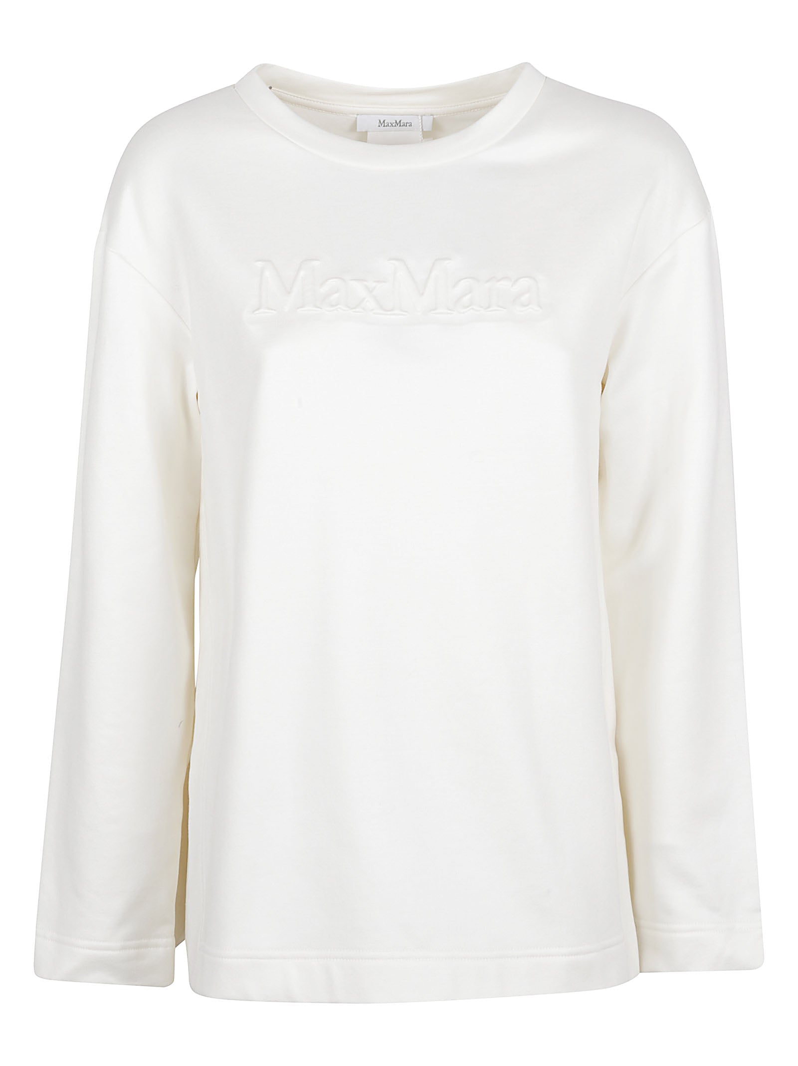 Relaxed Fit White Sweater