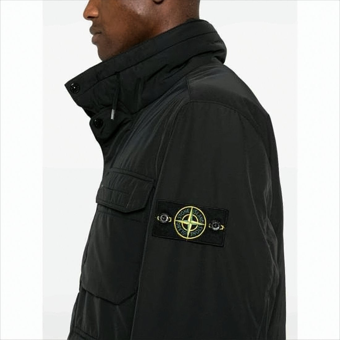 Padded Jacket with High Collar