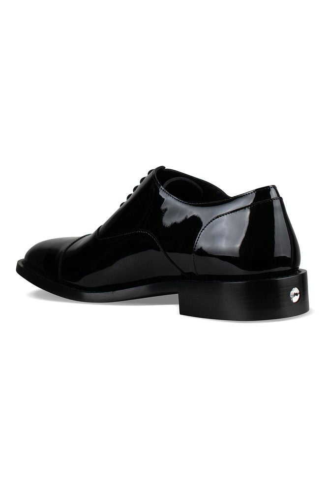 Black Patent Leather Derbies