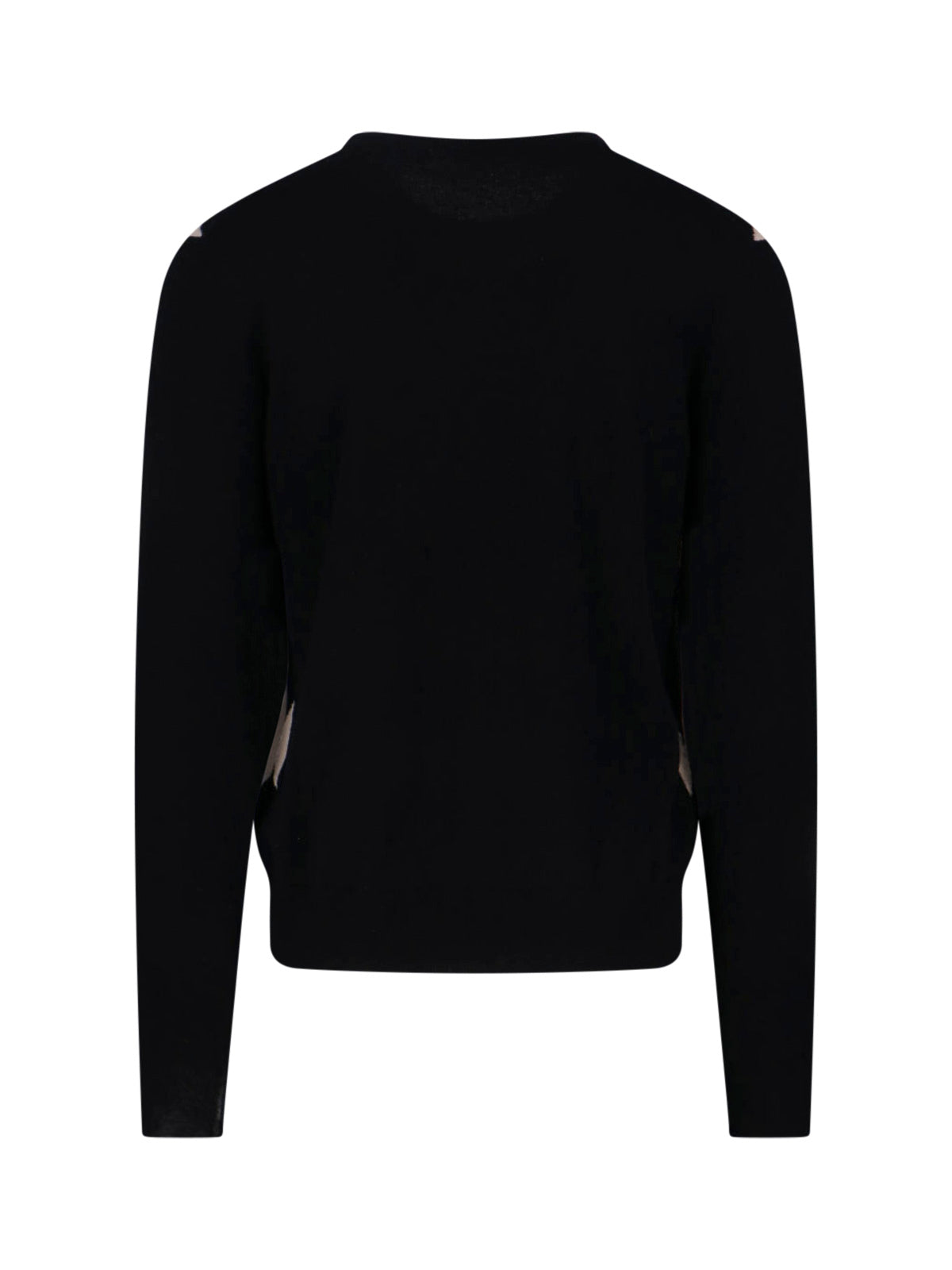 Cashmere Sweater, Black, Crew Neck, Long Sleeves
