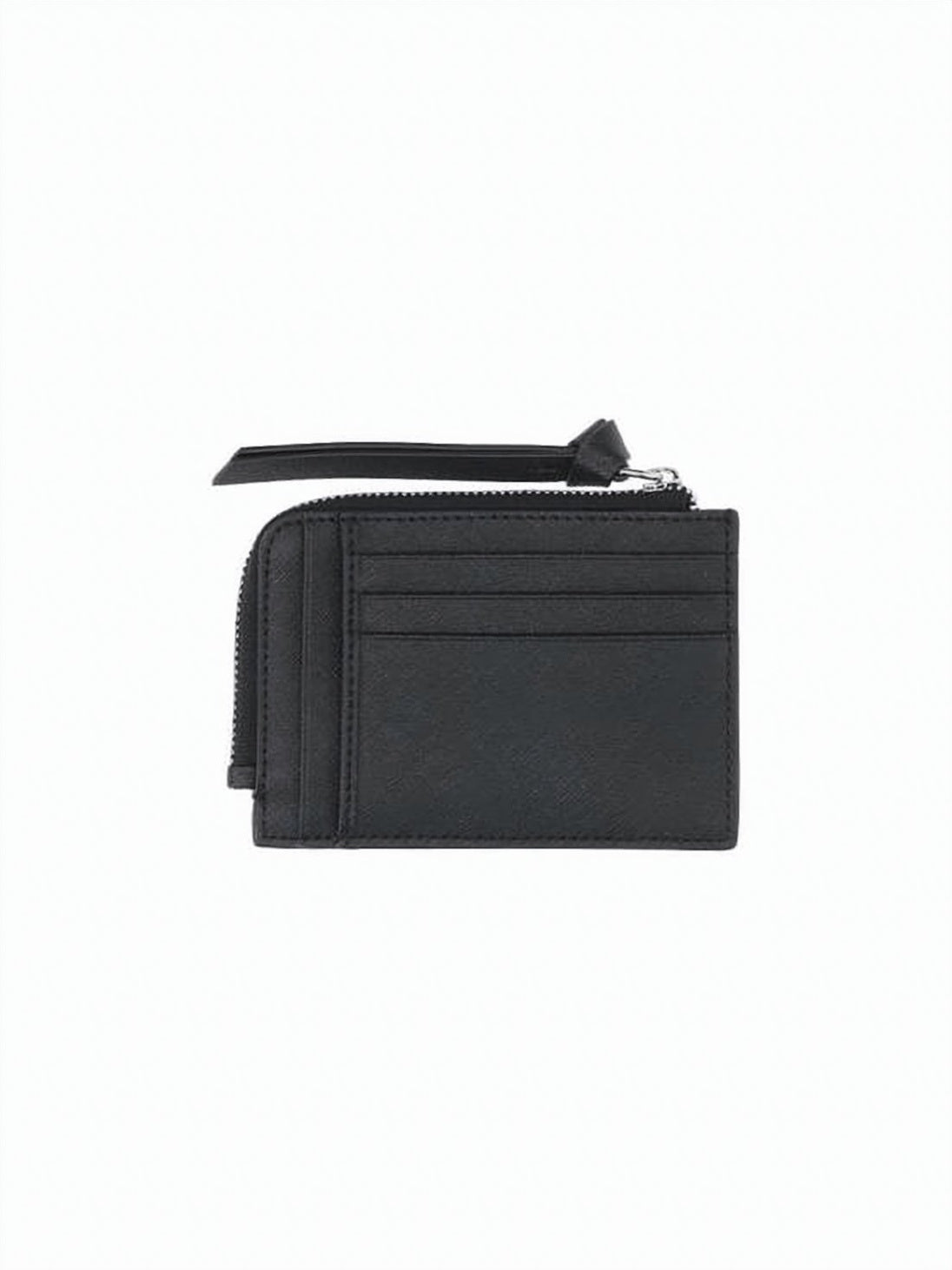 Textured Zip-Around Cardholder with Iconic Emblem