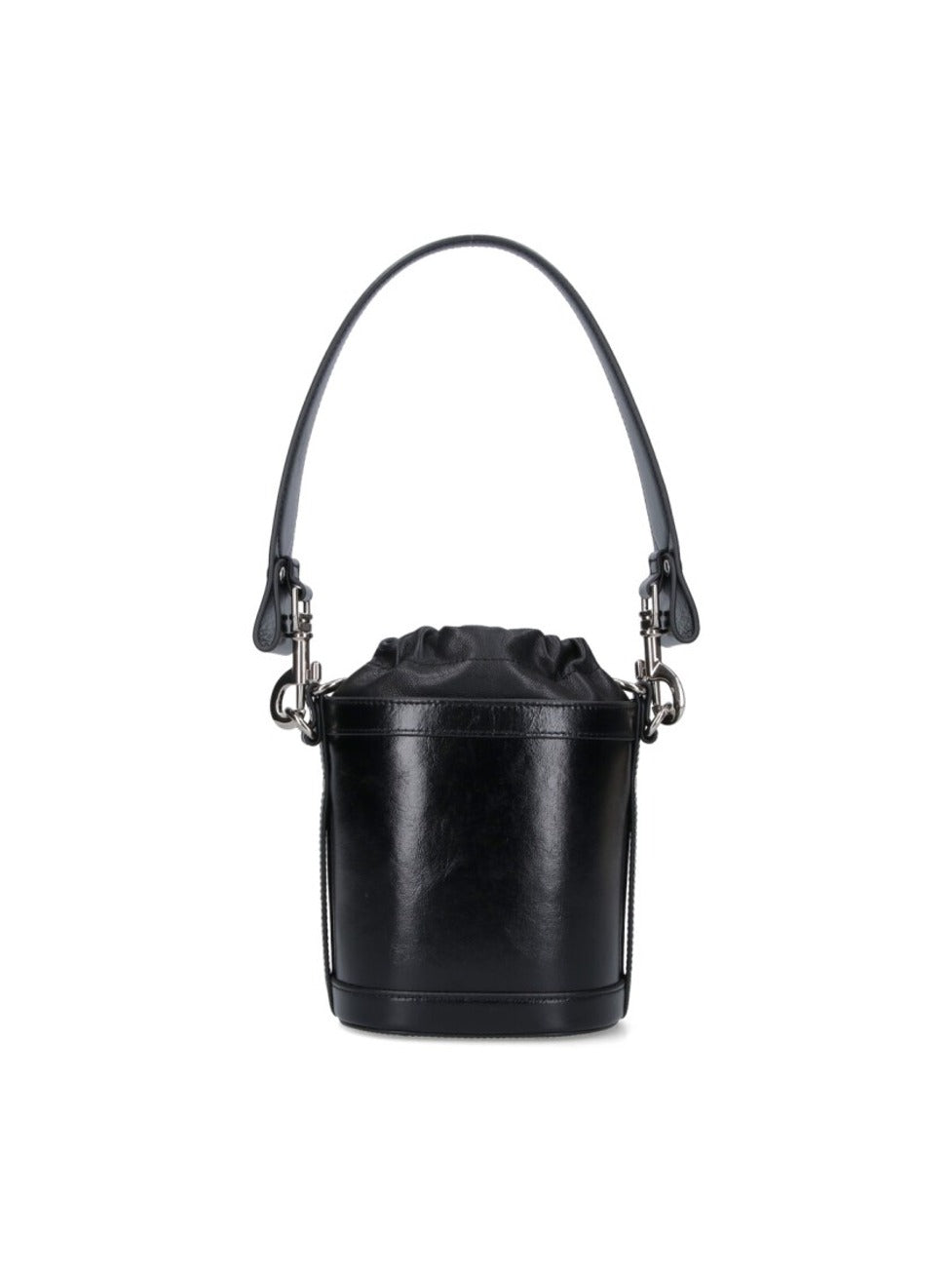 Structured Bucket Bag With Drawstring Closure