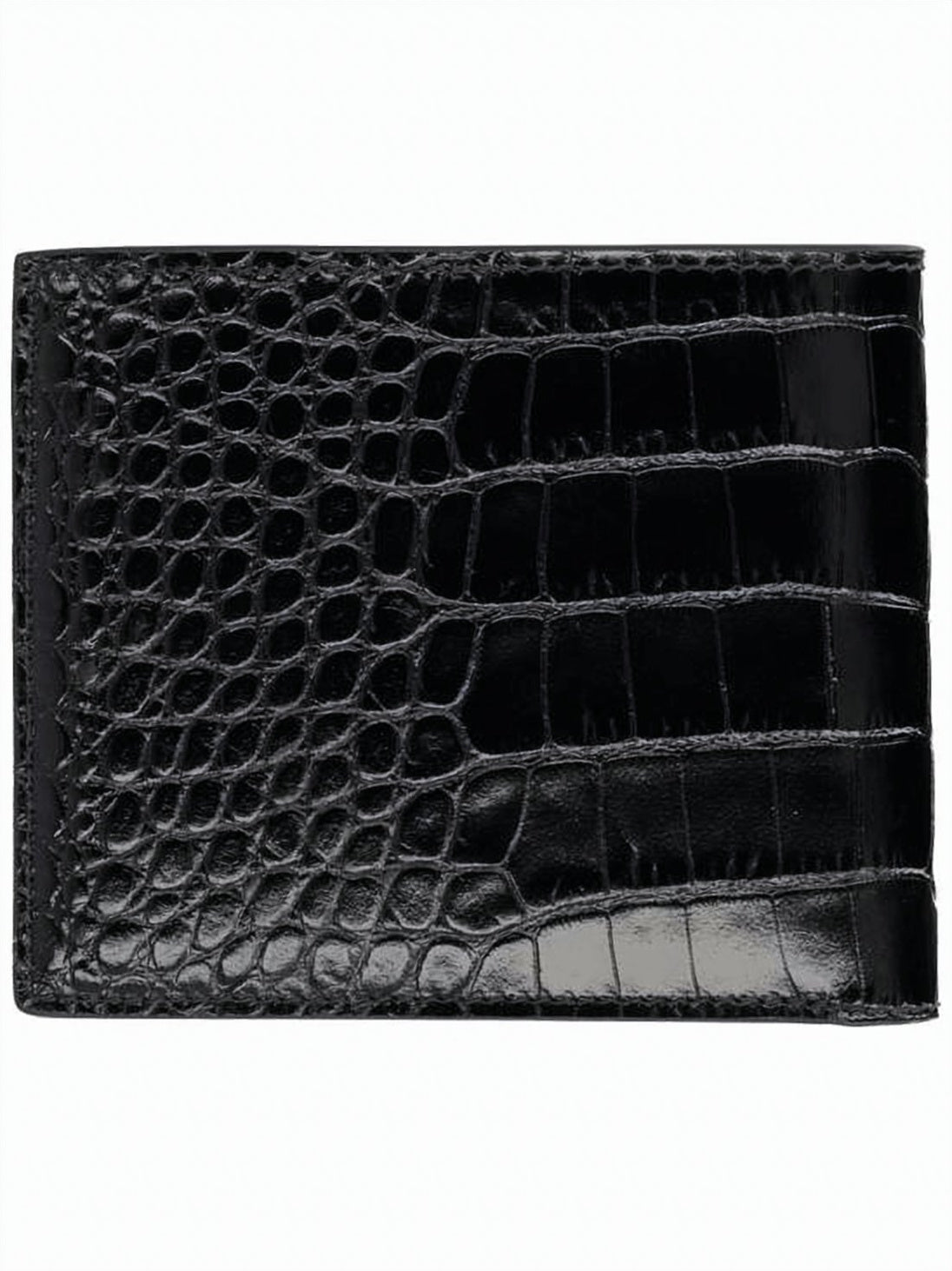 Crocodile-Embossed Calfskin Bifold Wallet by Tom Ford
