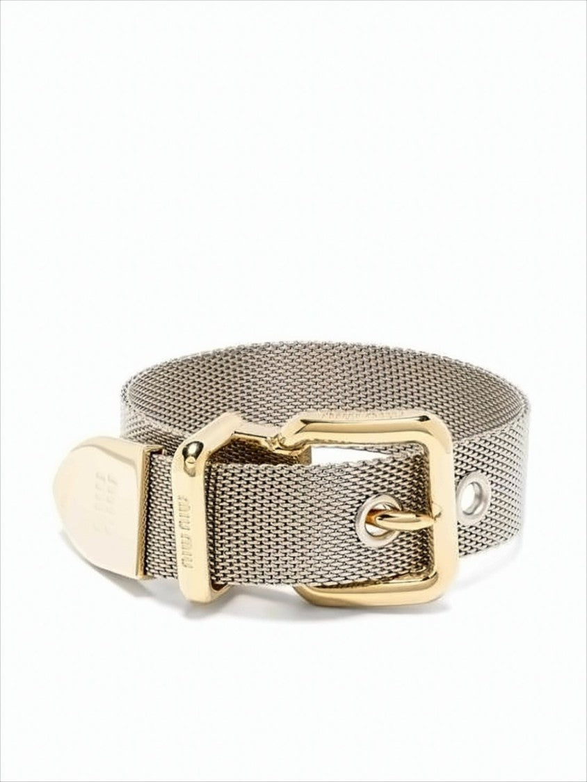 Polished Brass Buckle Bracelet