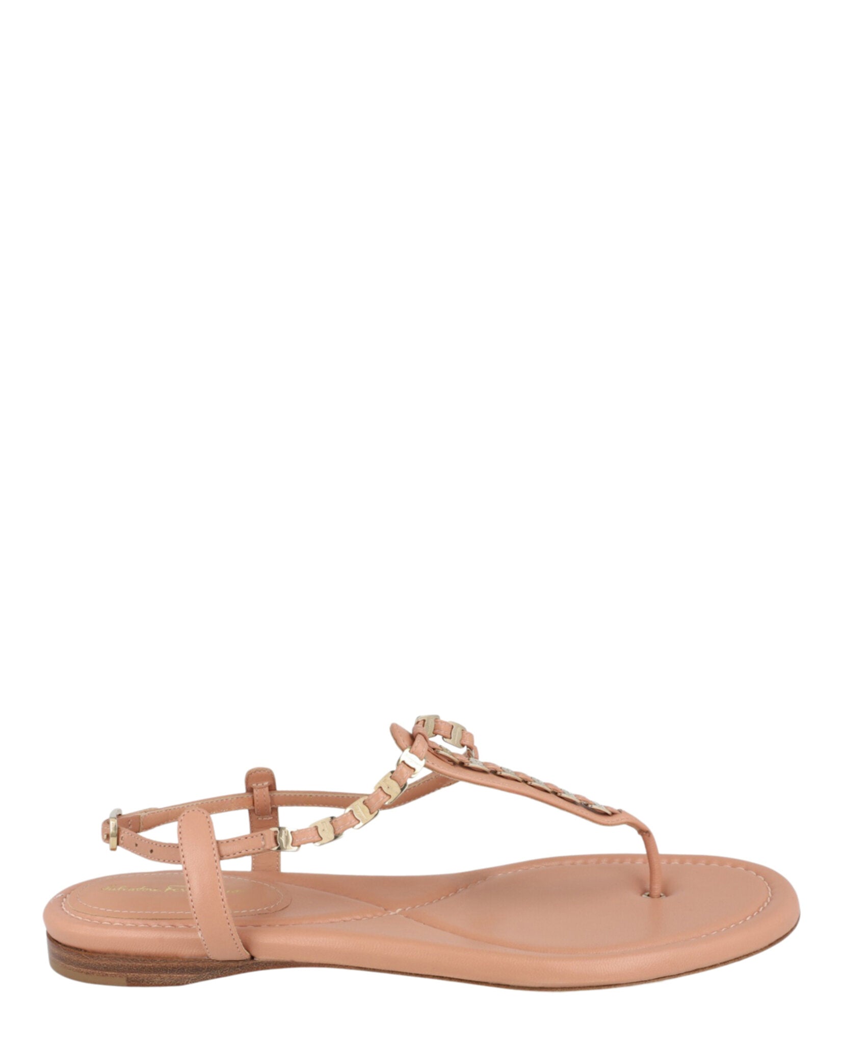 Tahiti Chain T-Strap Sandals