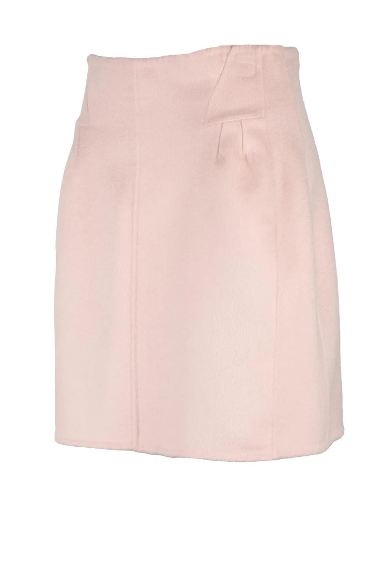 Flared Skirt Virgin Wool - Pink