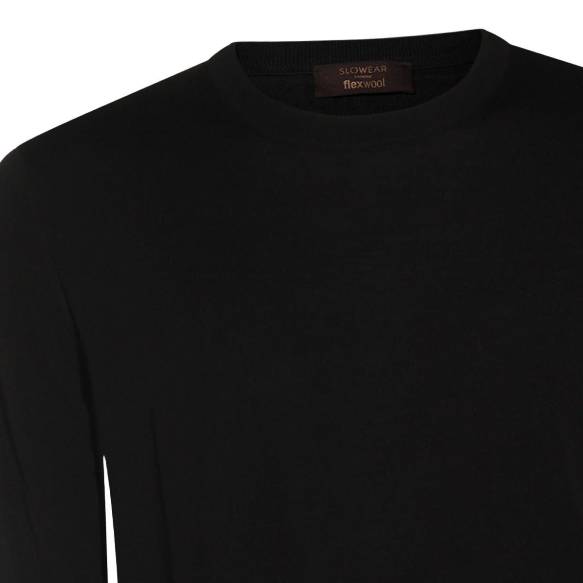 Fine-Knit Long-Sleeve Sweater with Ribbed Cuffs