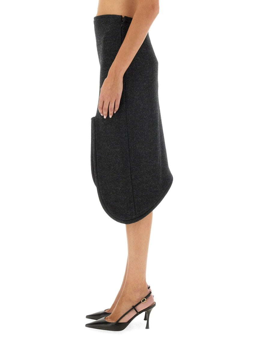 Padded Skirt With Tube Detail