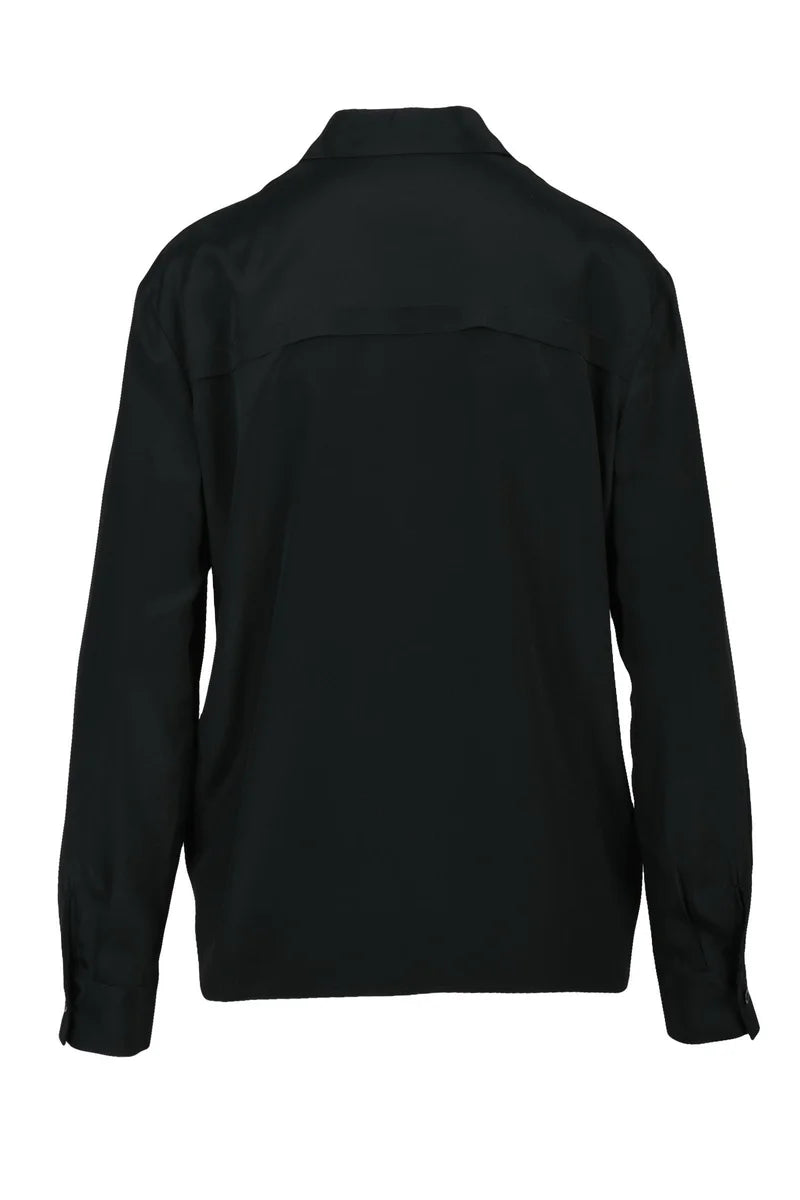 Acetate Silk Shirt - Black