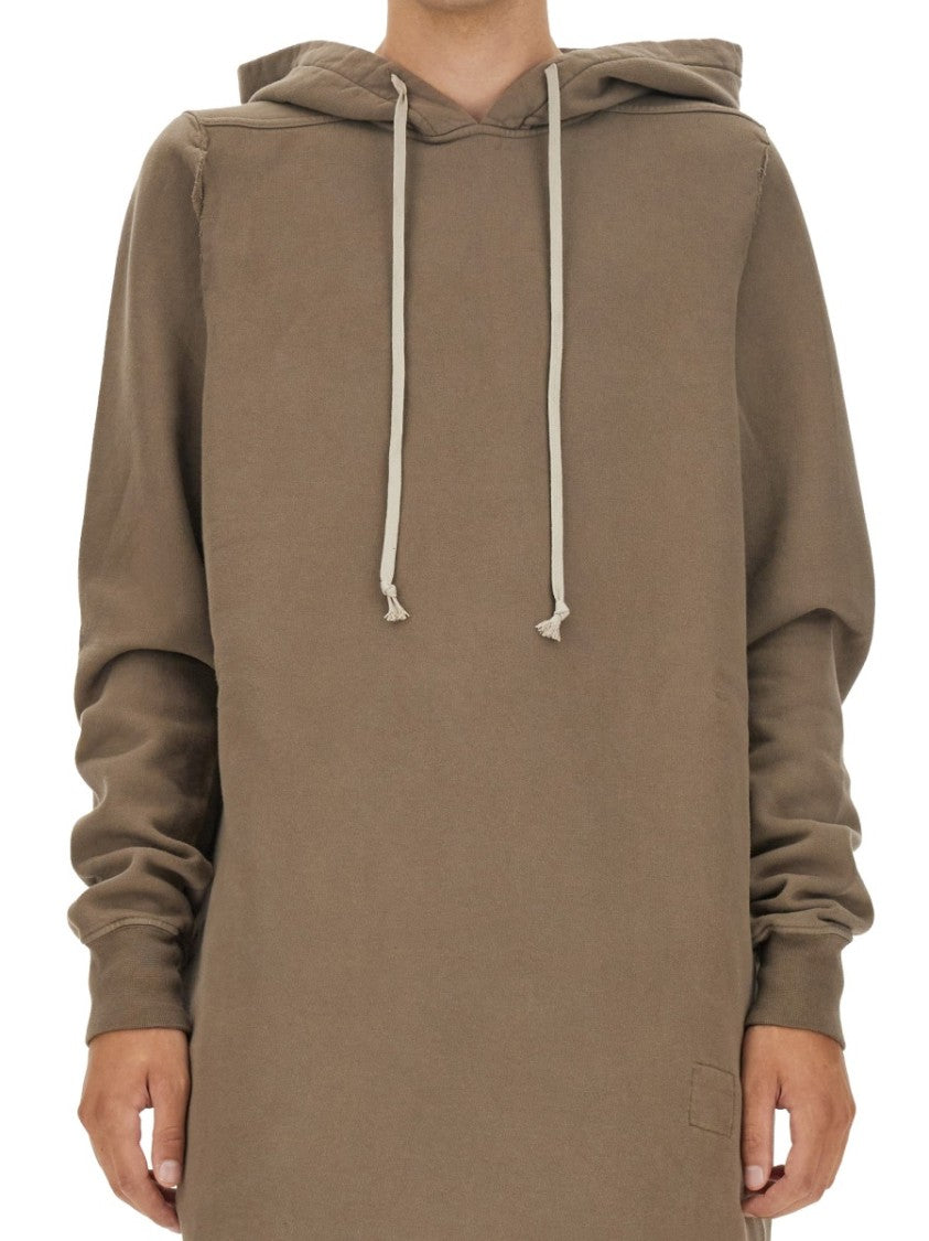 Oversized Cotton Hoodie With Drawstring Hood