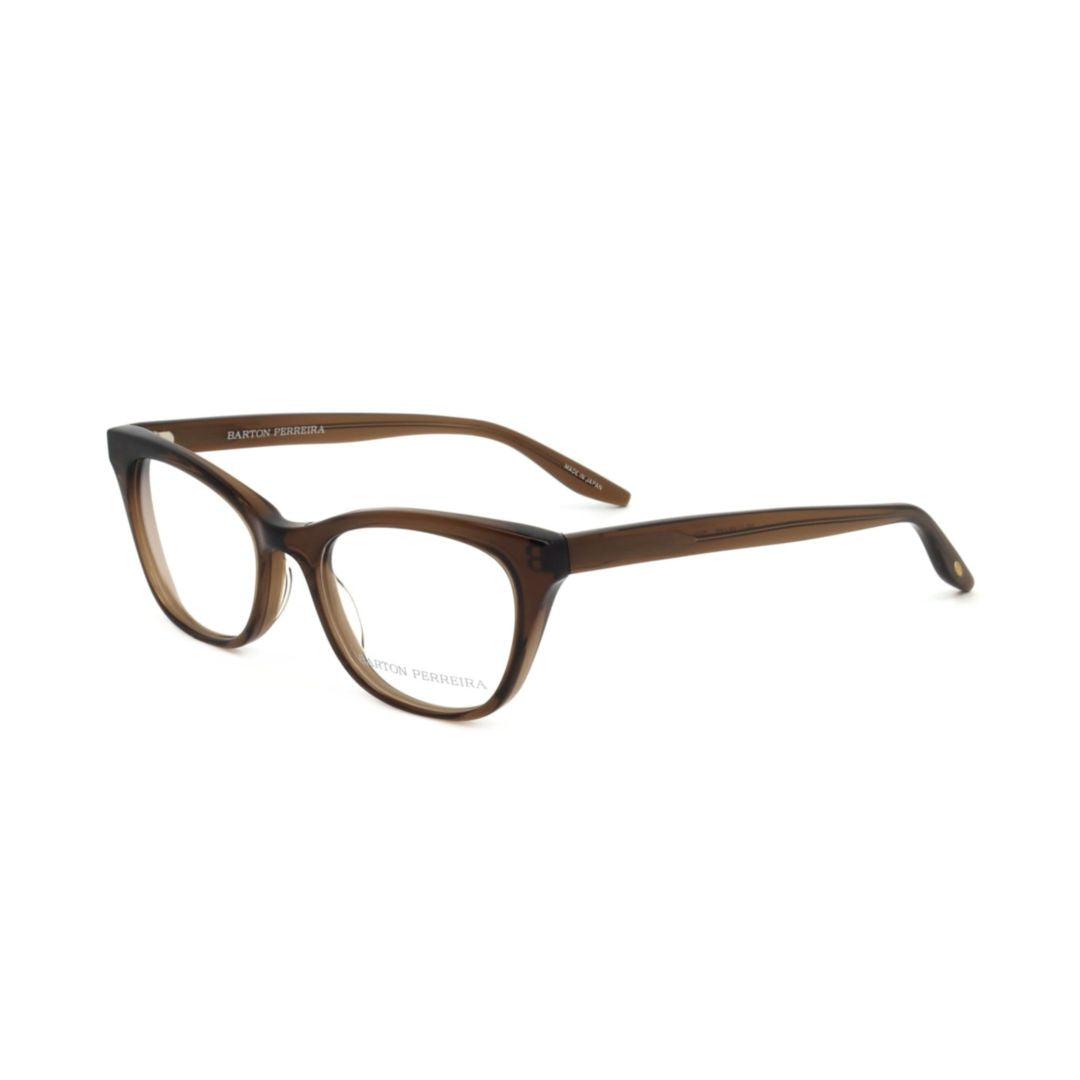 Bp5042 492ln Translucent Brown Cat-Eye Eyeglasses with Tapered Temples