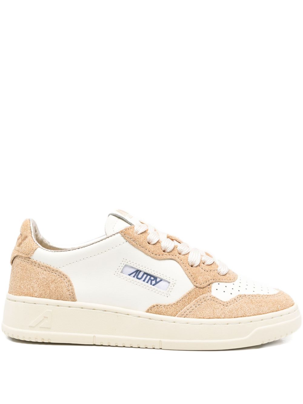 Low-Top Sneakers with Suede Inserts