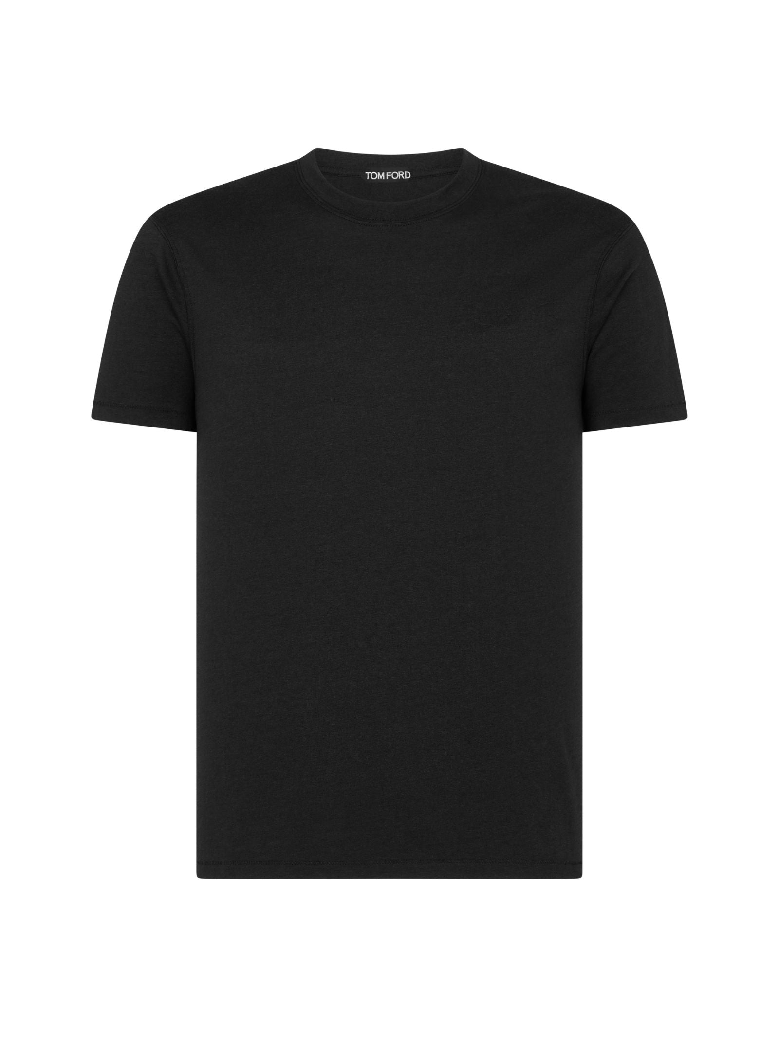 Crew Neck Plain Black T-Shirt