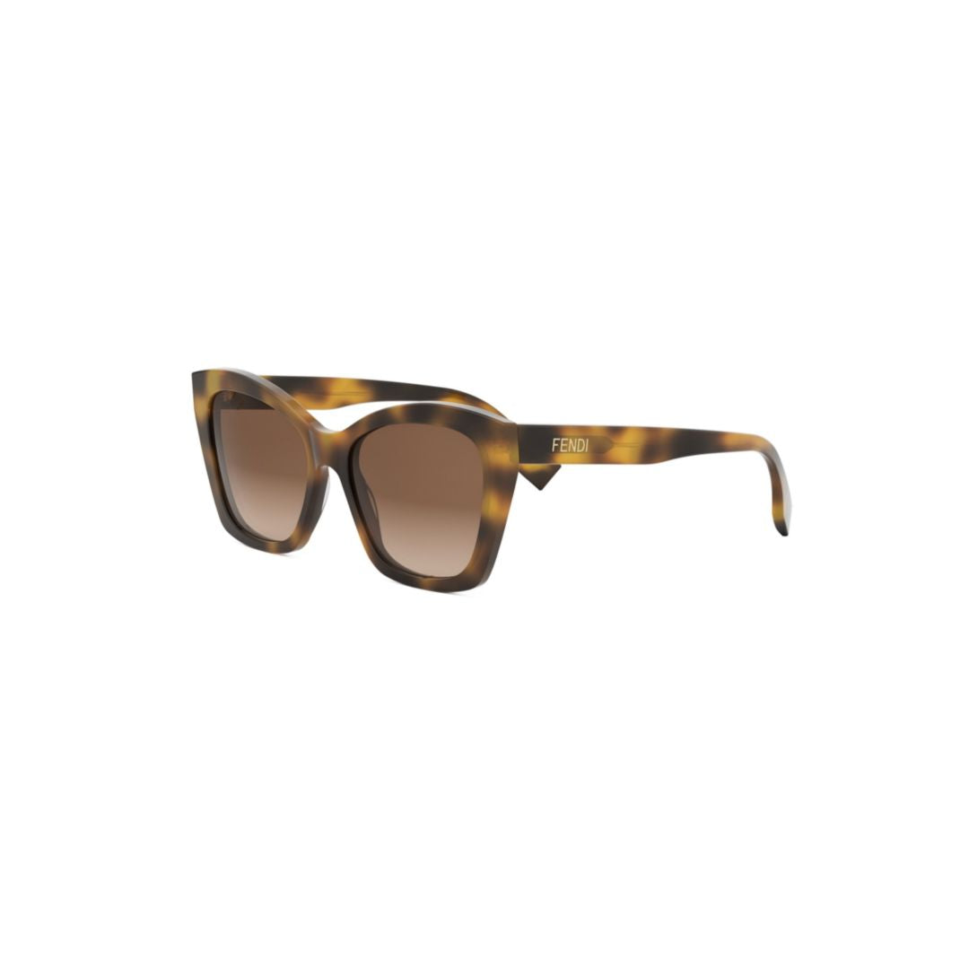 Fe40151i Oversized Square Frame Tortoiseshell Sunglasses