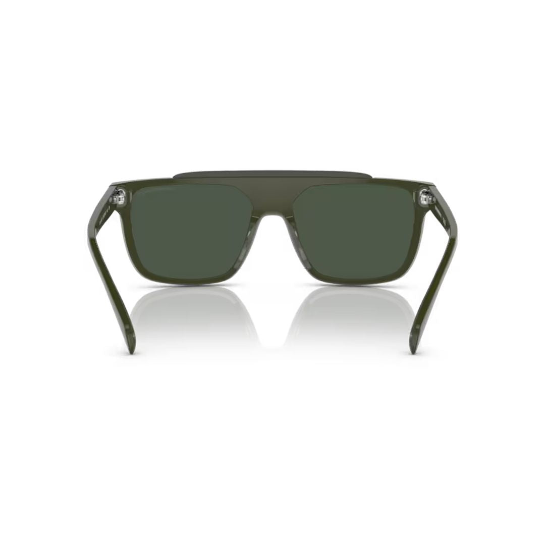 4193 Sole Rectangular Acetate Sunglasses with Glossy Finish