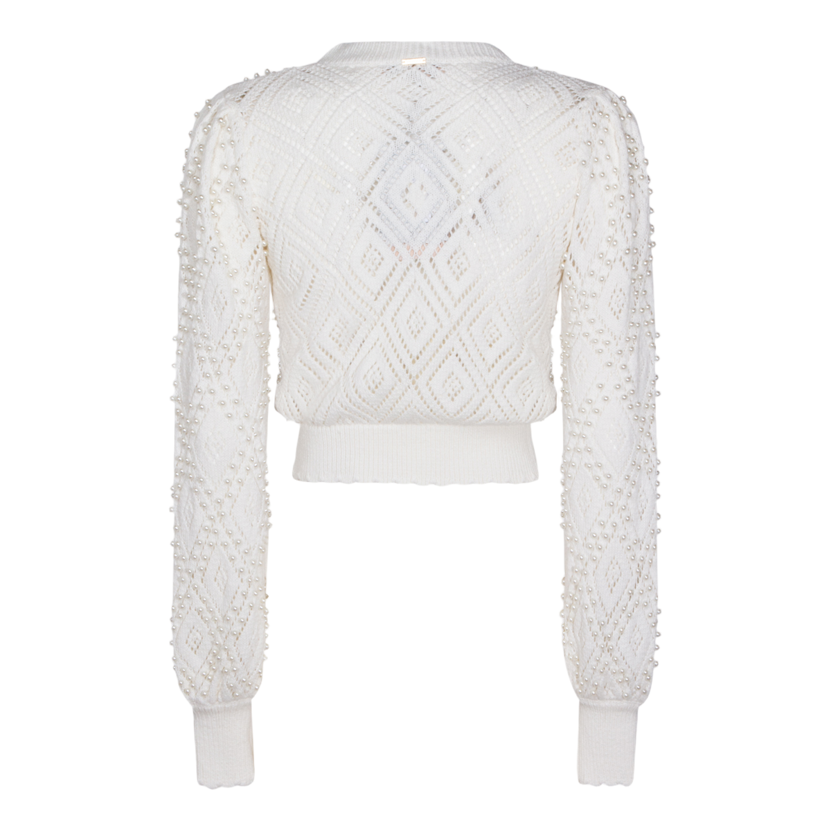 Textured Knit Sweaters With Ribbed Cuffs And Classic Crew Necklines