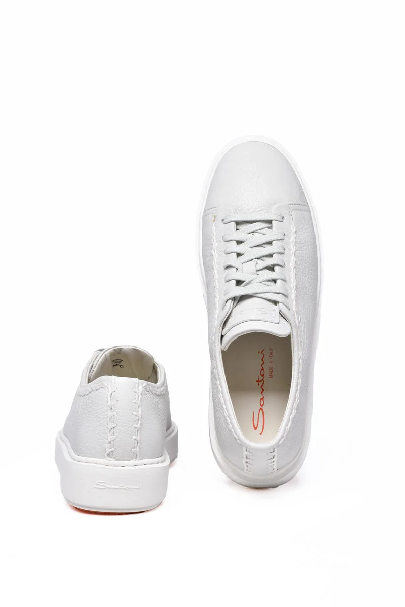 Hammered Sneakers - White