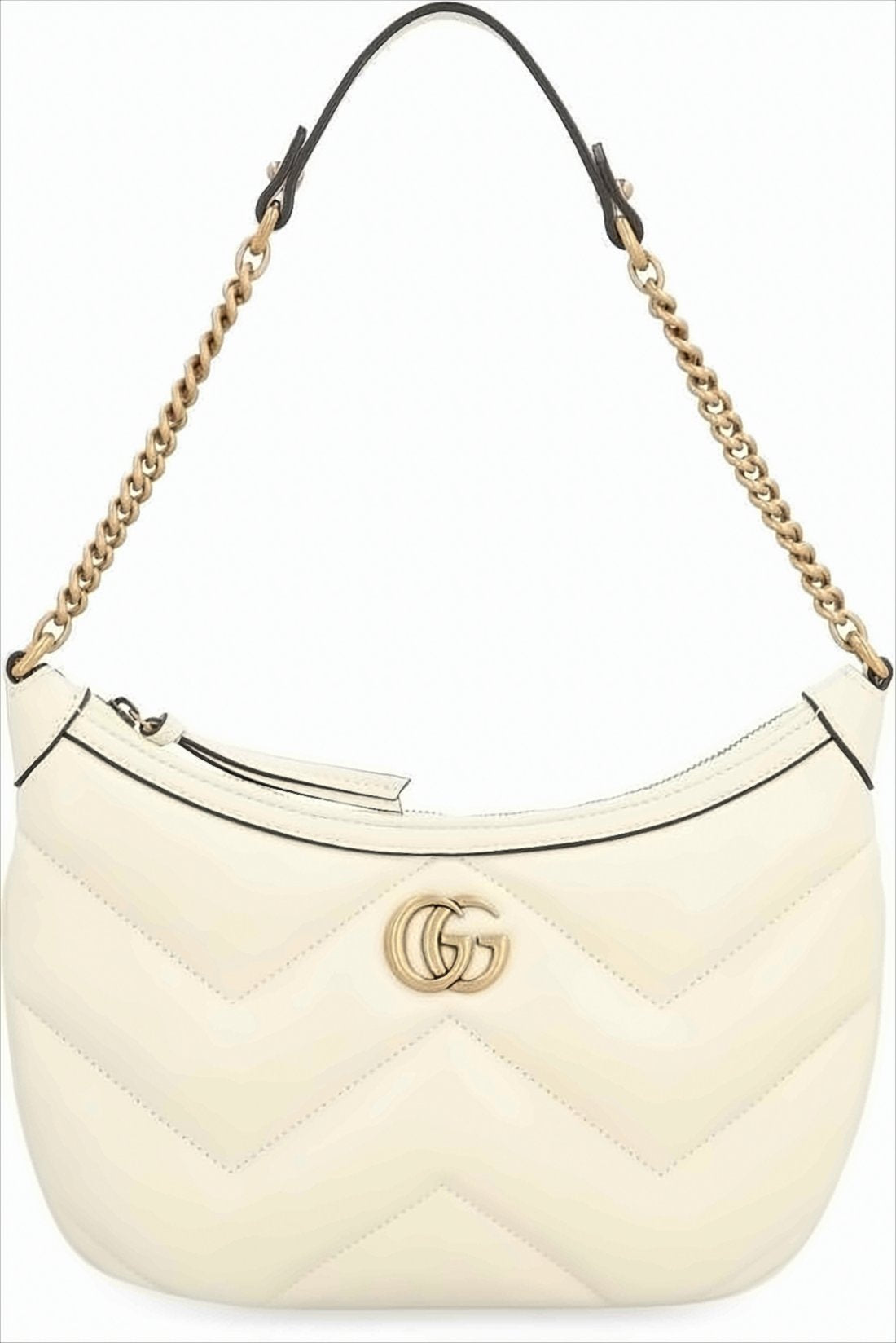 Chevron Quilted Leather Shoulder Bag