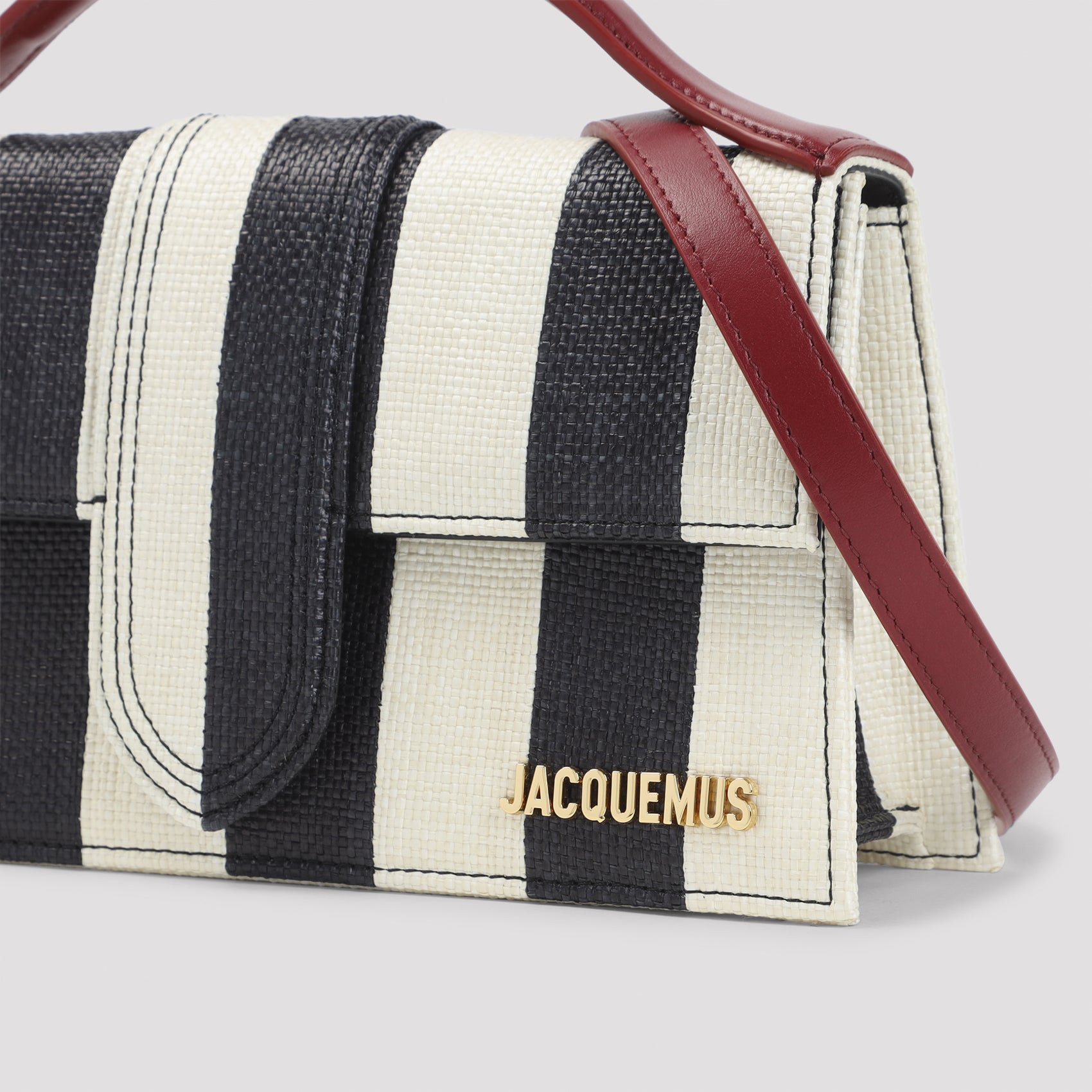 Textured Stripe Shoulder Bag