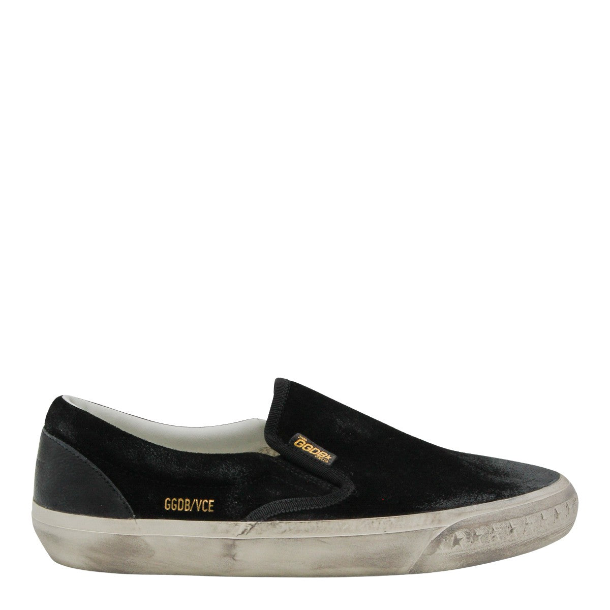 Slip-On Black Velvet Sneakers