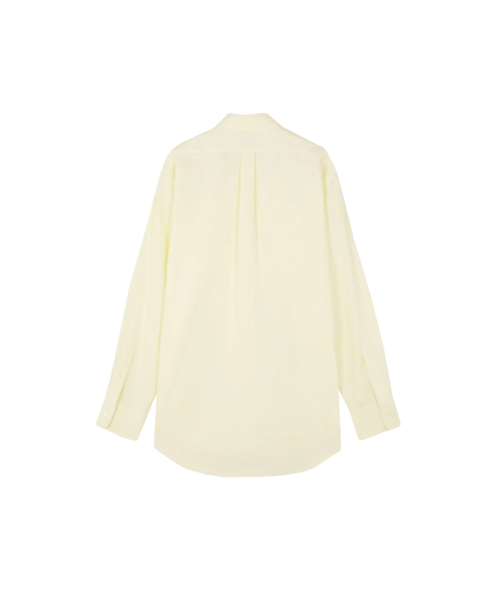 Long-Sleeve Casual Shirt With Classic Collar And Embroidered Logo