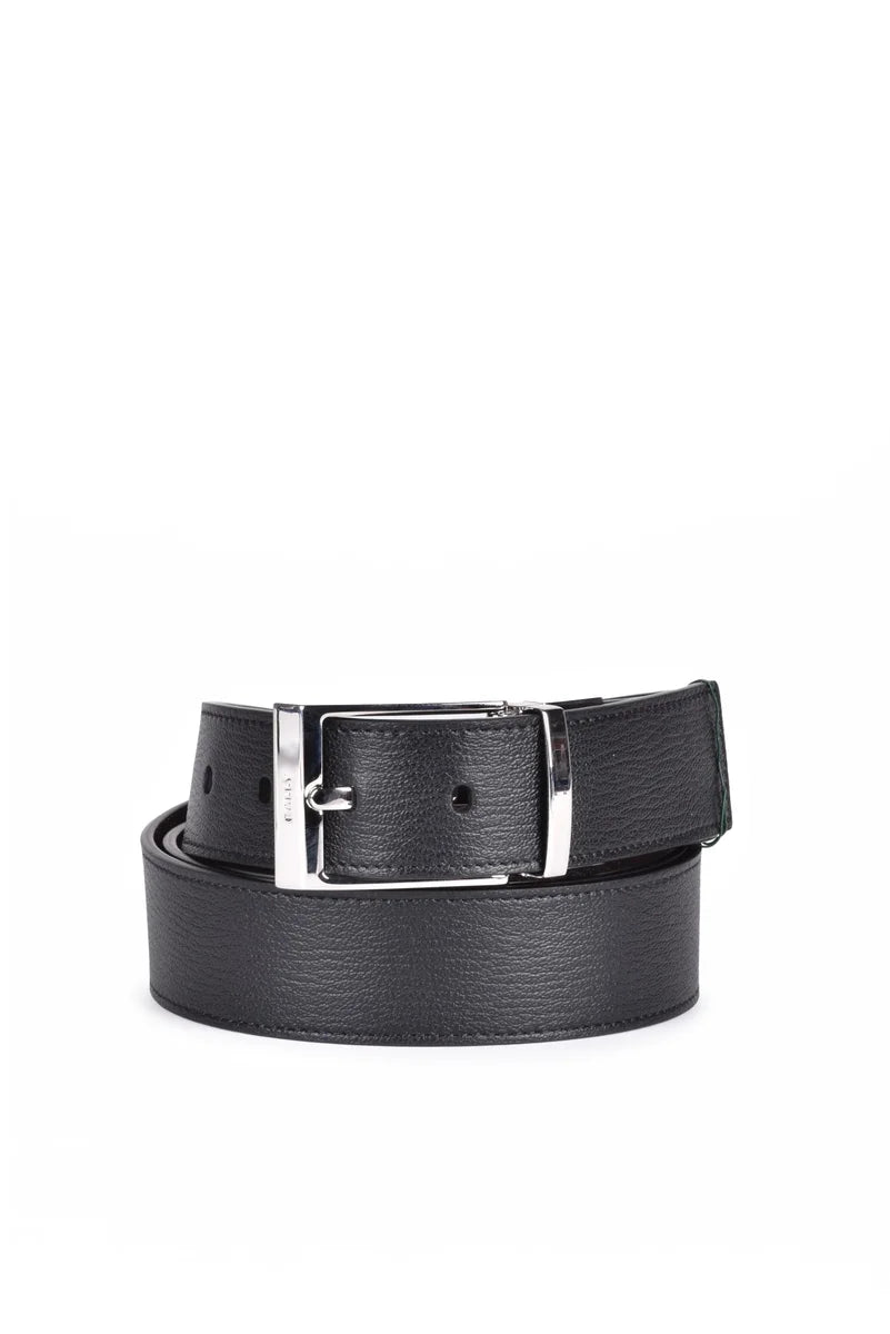 Leather Belt - Brown/Black