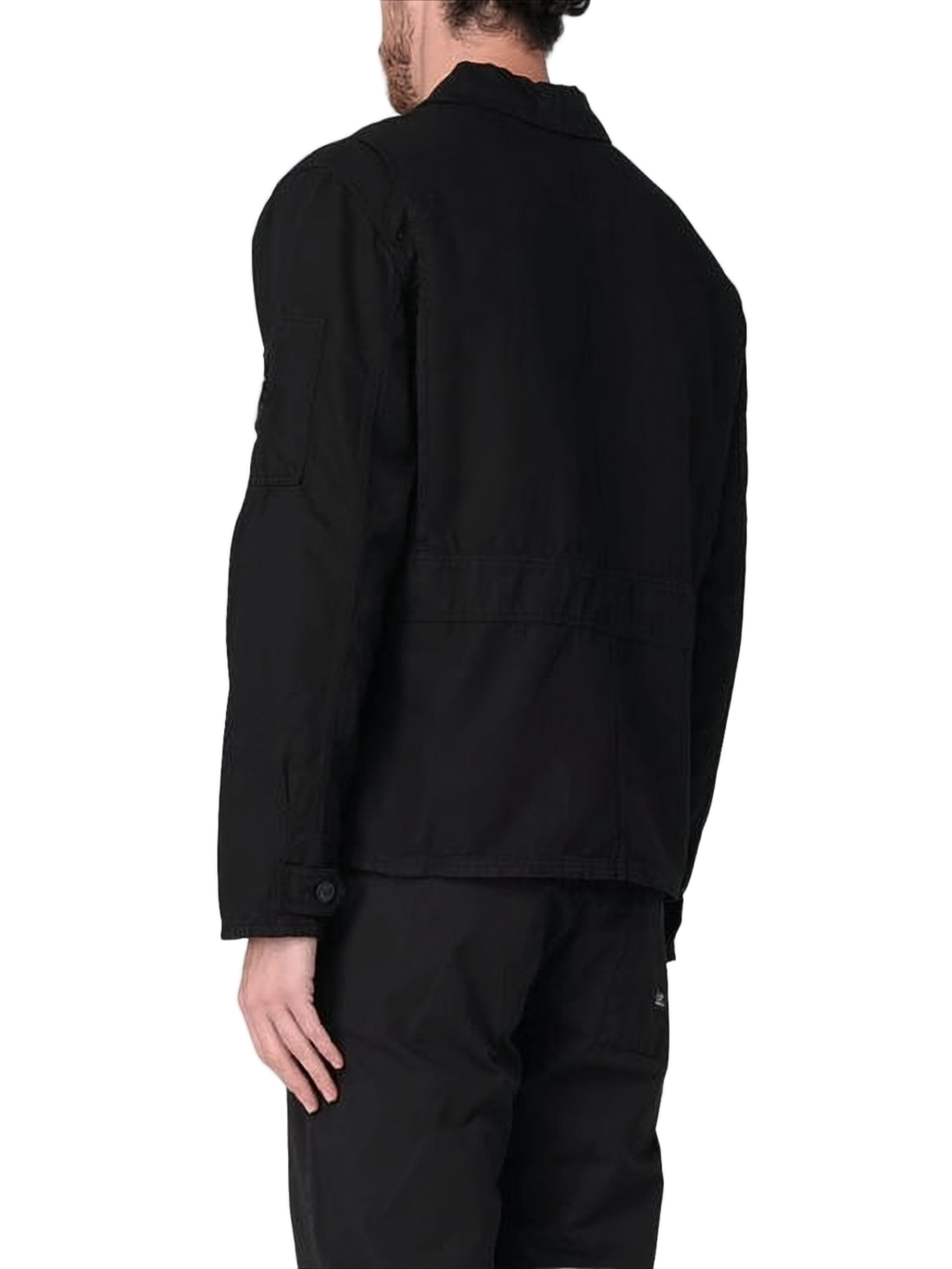 Minimalist Black Zippered Jacket