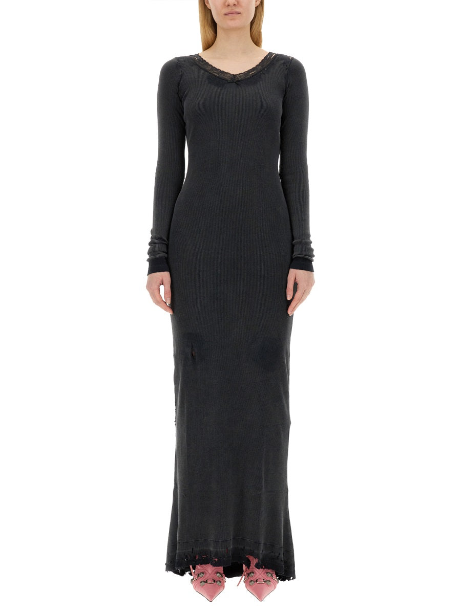 Flowing Cotton Maxi Dress with Elegant Silhouette