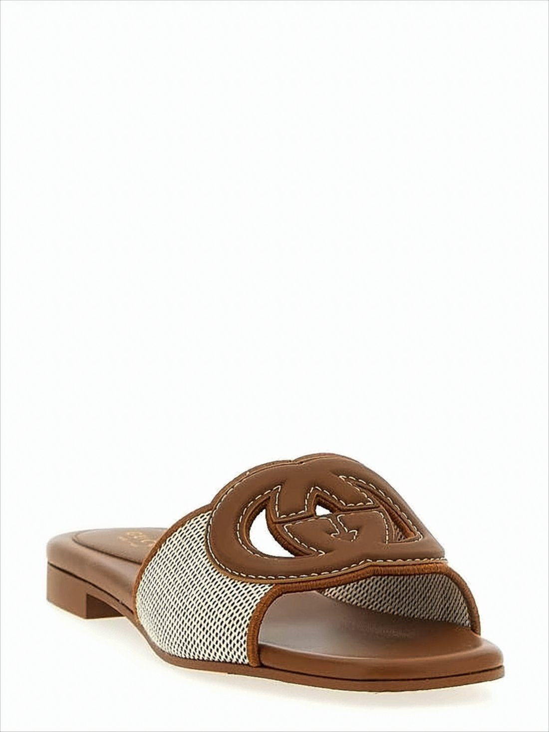 Minimalist Interlocking Double-G Logo Sandals
