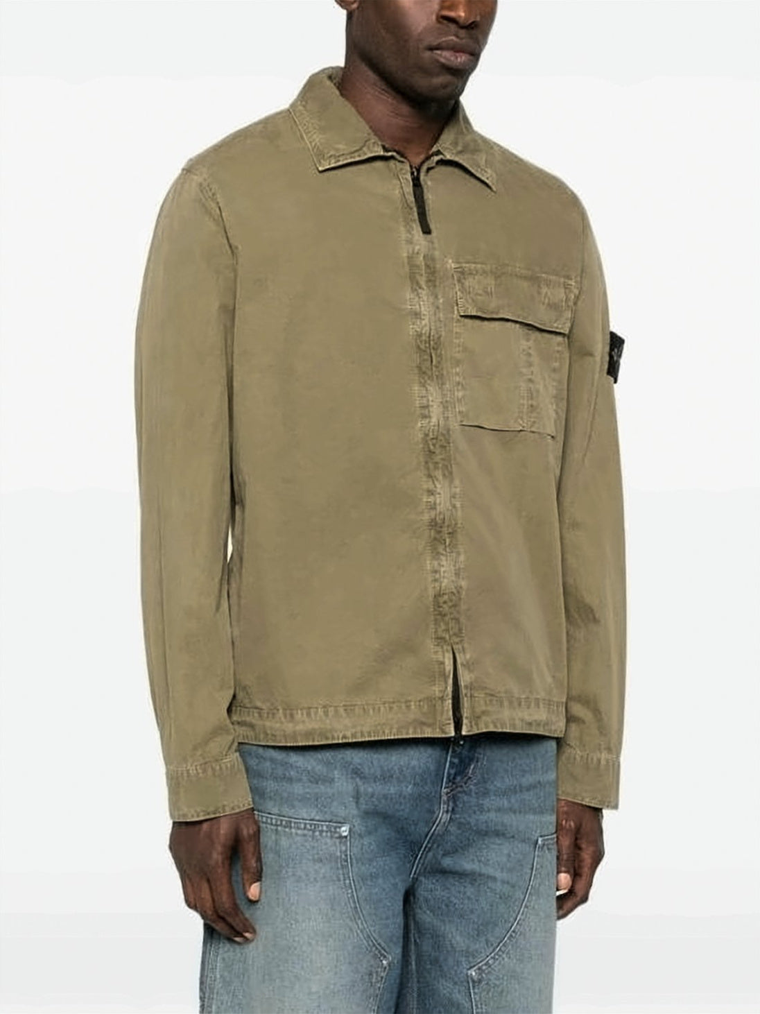 Brown Jacket with Flap Pocket