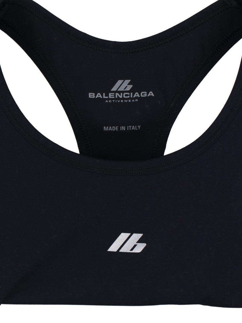 "Activewear" Crop Sport Top – Black