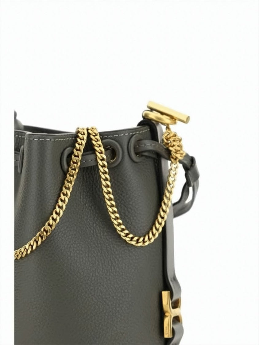 Structured Bucket Shoulder Bag